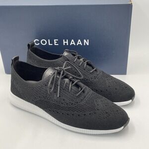 Cole Haan Women's 2 Zerogrand Stitchlite Oxford Black White W11511 US Sz 8.5 NEW